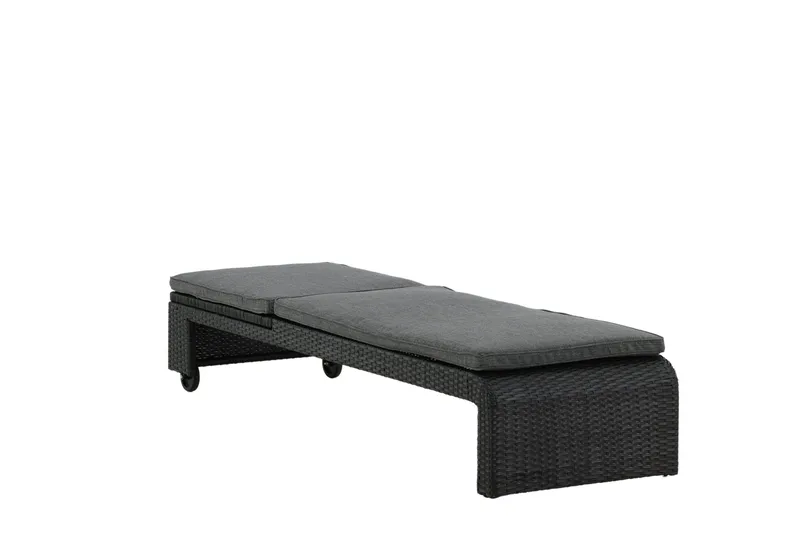London Solsäng Svart - Venture Home - Utemöbler - Utestolar & fåtöljer - Solsängar & solvagnar