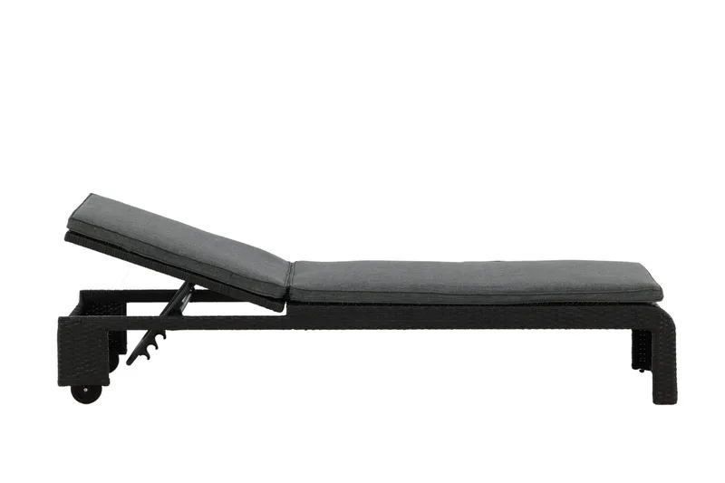 London Solsäng Svart - Venture Home - Utemöbler - Utestolar & fåtöljer - Solsängar & solvagnar