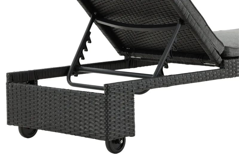 London Solsäng Svart - Venture Home - Utemöbler - Utestolar & fåtöljer - Solsängar & solvagnar