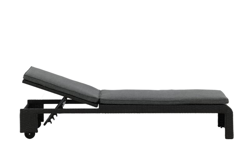 London Solsäng Svart - Venture Home - Utemöbler - Utestolar & fåtöljer - Solsängar & solvagnar