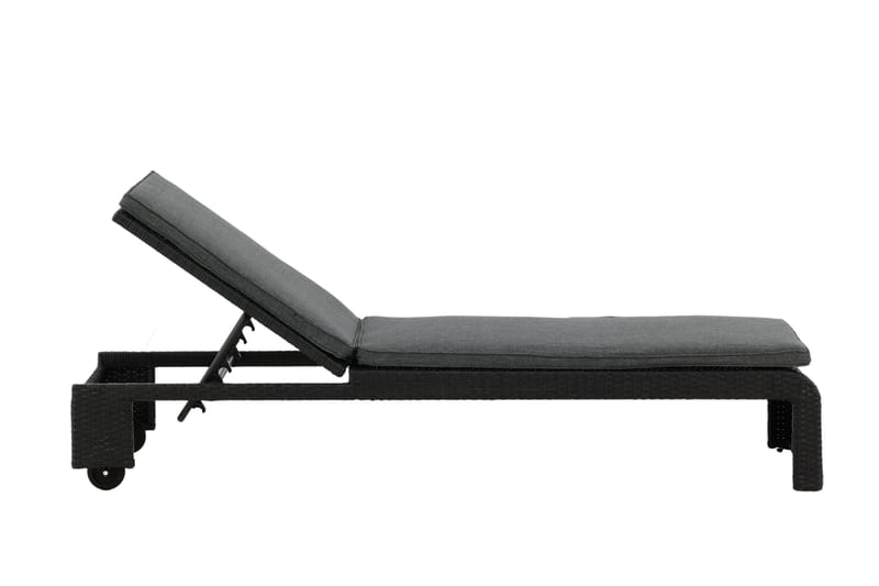 London Solsäng Svart - Venture Home - Utemöbler - Utestolar & fåtöljer - Solsängar & solvagnar