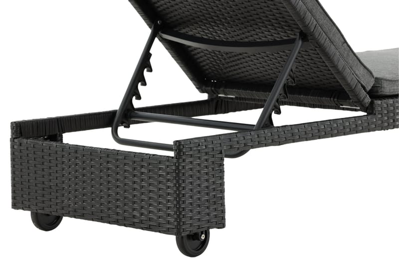 London Solsäng Svart - Venture Home - Utemöbler - Utestolar & fåtöljer - Solsängar & solvagnar