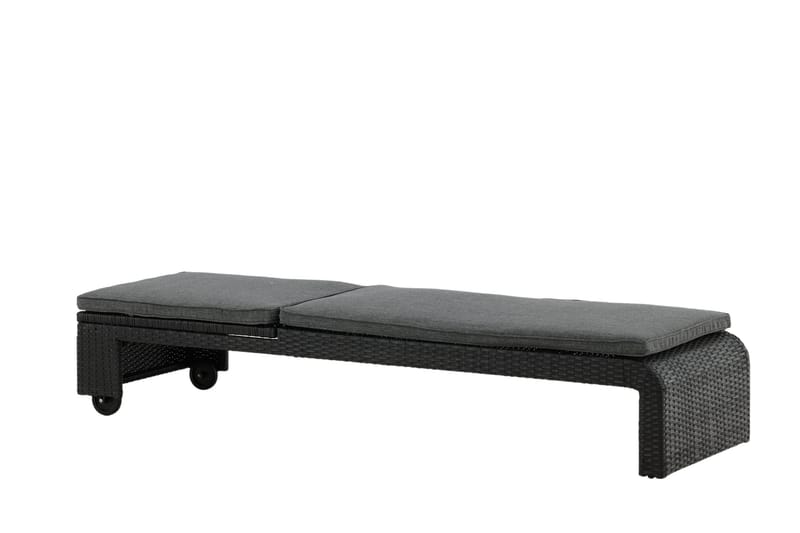 London Solsäng Svart - Venture Home - Utemöbler - Utestolar & fåtöljer - Solsängar & solvagnar