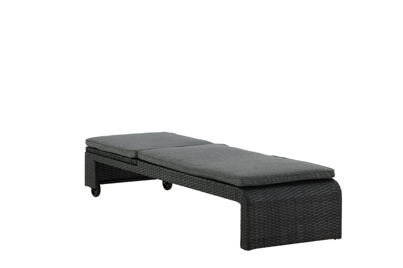 London Solsäng Svart - Venture Home - Utemöbler - Utestolar & fåtöljer - Solsängar & solvagnar