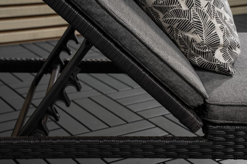London Solsäng Svart - Venture Home - Utemöbler - Utestolar & fåtöljer - Solsängar & solvagnar