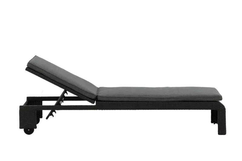 London Solsäng Svart - Venture Home - Utemöbler - Utestolar & fåtöljer - Solsängar & solvagnar