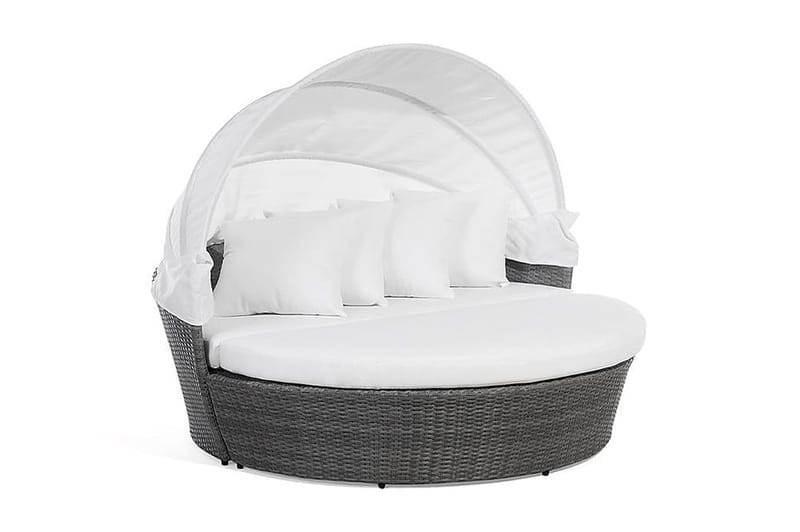 Lu| Solsäng 150|158 cm - Grå - Utemöbler - Utestolar & fåtöljer - Solsängar & solvagnar