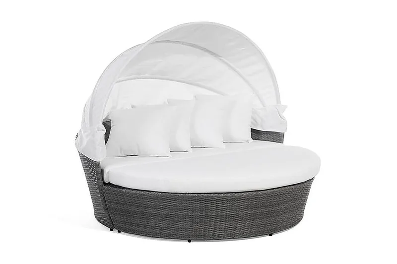 Lu| Solsäng 150|158 cm - Grå - Utemöbler - Utestolar & fåtöljer - Solsängar & solvagnar