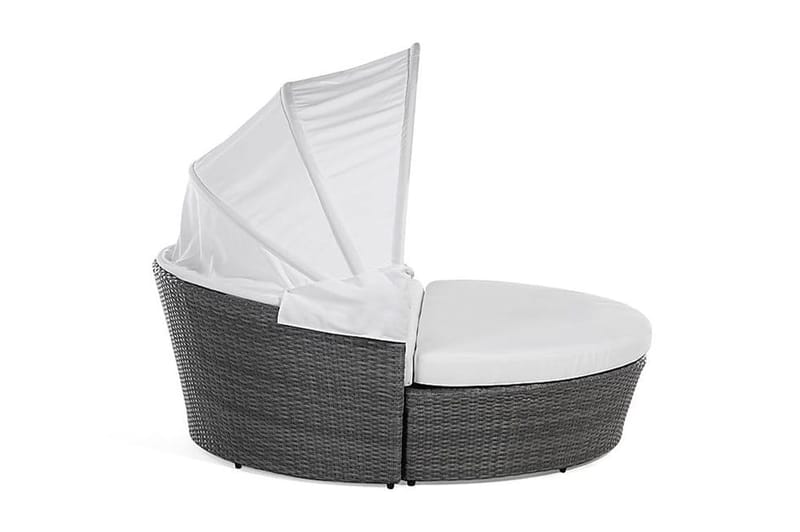 Lu| Solsäng 150|158 cm - Grå - Utemöbler - Utestolar & fåtöljer - Solsängar & solvagnar