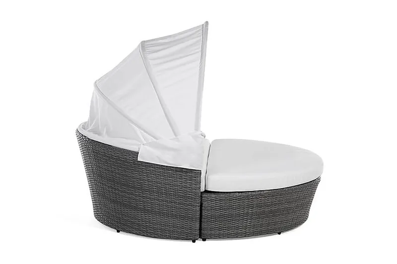 Lu| Solsäng 150|158 cm - Grå - Utemöbler - Utestolar & fåtöljer - Solsängar & solvagnar