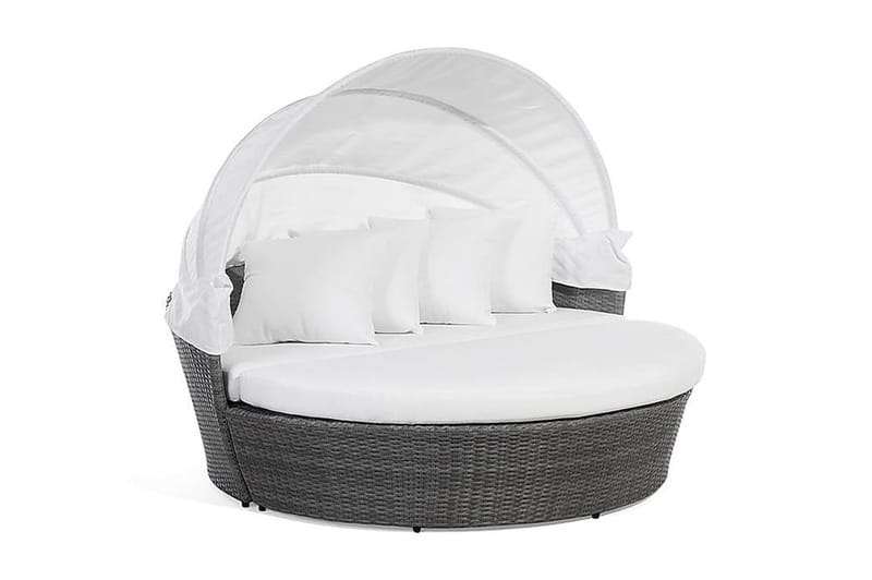 Lu| Solsäng 150|158 cm - Grå - Utemöbler - Utestolar & fåtöljer - Solsängar & solvagnar