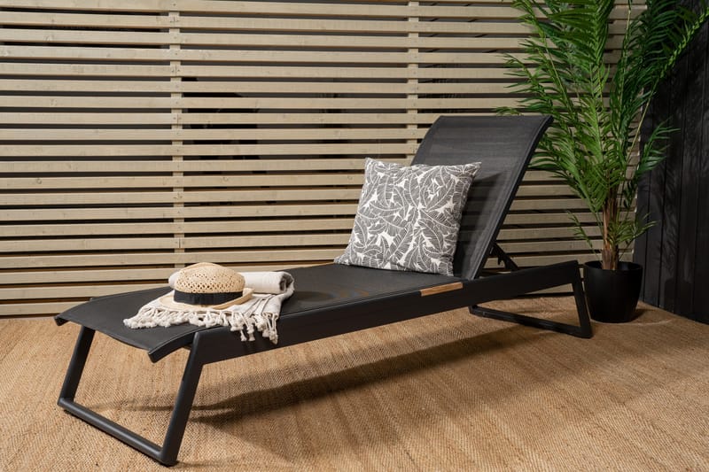 Mexico Solsäng Svart - Venture Home - Utemöbler - Utestolar & fåtöljer - Solsängar & solvagnar