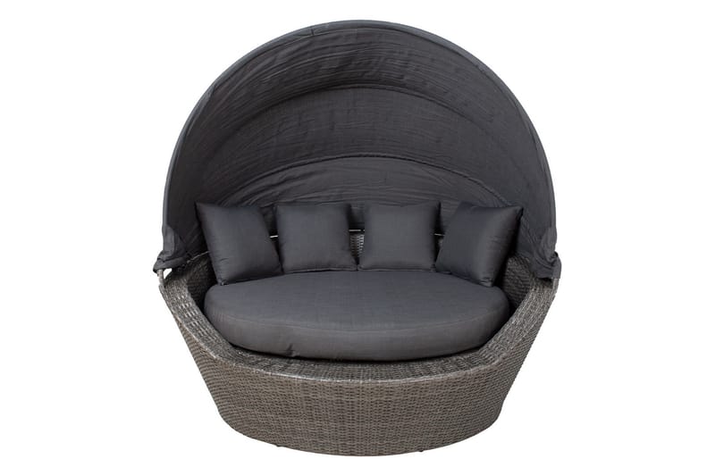 Mini Muse Soffa med tak Grå - Utemöbler - Utestolar & fåtöljer - Solsängar & solvagnar
