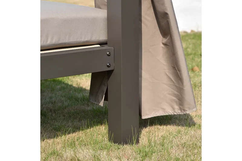 Morocco Solsäng - Mörkbrun/Beige - Utemöbler - Utestolar & fåtöljer - Solsängar & solvagnar