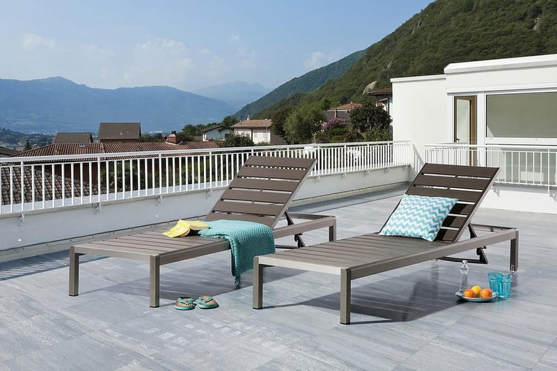 Nardo Solsäng 64|198 cm - Grå - Utemöbler - Utestolar & fåtöljer - Solsängar & solvagnar