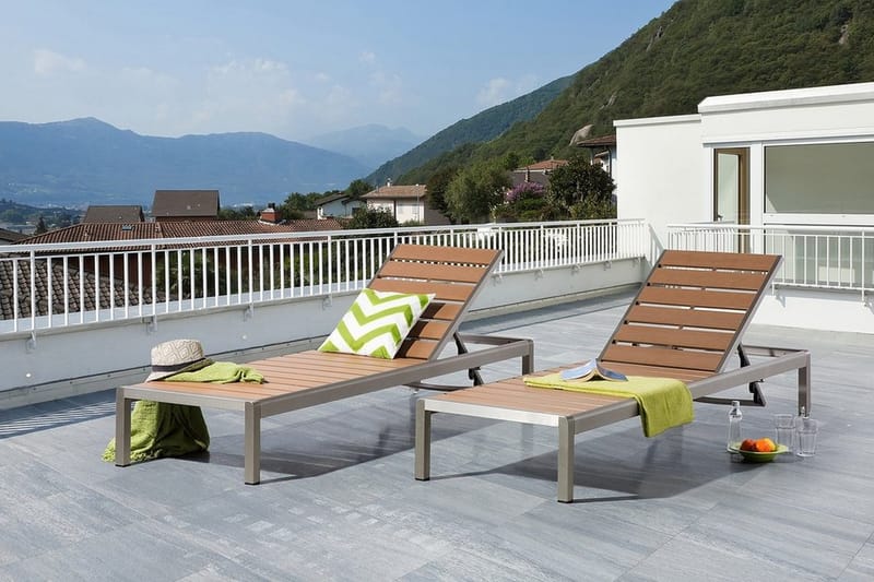 Nardo Solsäng 64|93 cm - Trä/natur - Utemöbler - Utestolar & fåtöljer - Solsängar & solvagnar