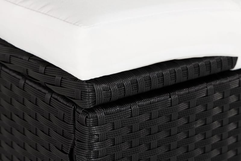 Ochovi Dubbel Solsäng Justerbar - Svart/Vit - Utemöbler - Utestolar & fåtöljer - Solsängar & solvagnar