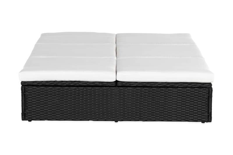 Ochovi Dubbel Solsäng Justerbar - Svart/Vit - Utemöbler - Utestolar & fåtöljer - Solsängar & solvagnar