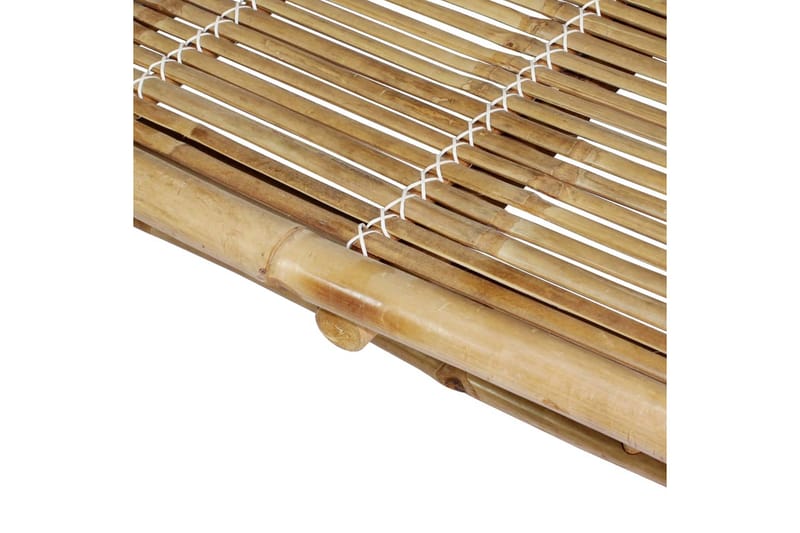 Solsäng med dynor 2 personer bambu - Brun - Solsängar & solvagnar