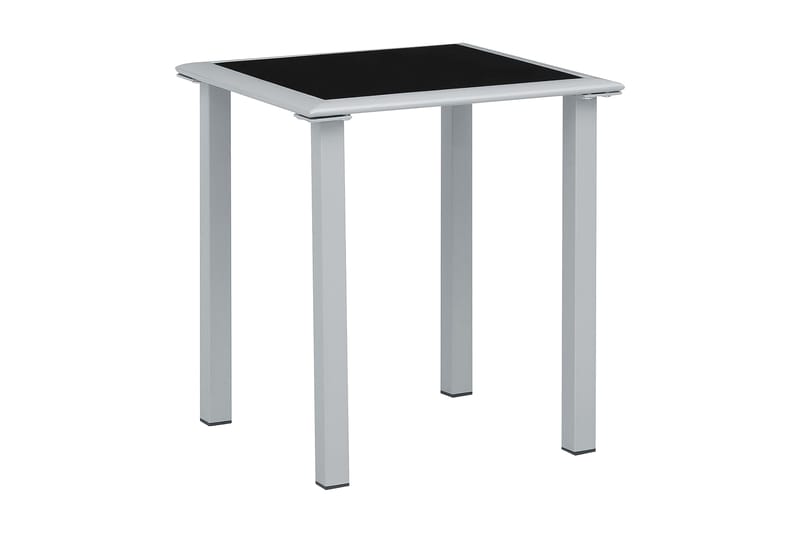 Solsängar 2 st med bord aluminium taupe - Brun - Utemöbler - Utestolar & fåtöljer - Solsängar & solvagnar