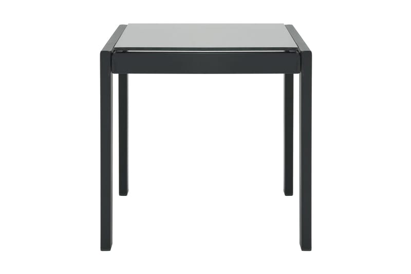 Solsängar 2 st med bord textilene och stål - Grå - Utemöbler - Utestolar & fåtöljer - Solsängar & solvagnar