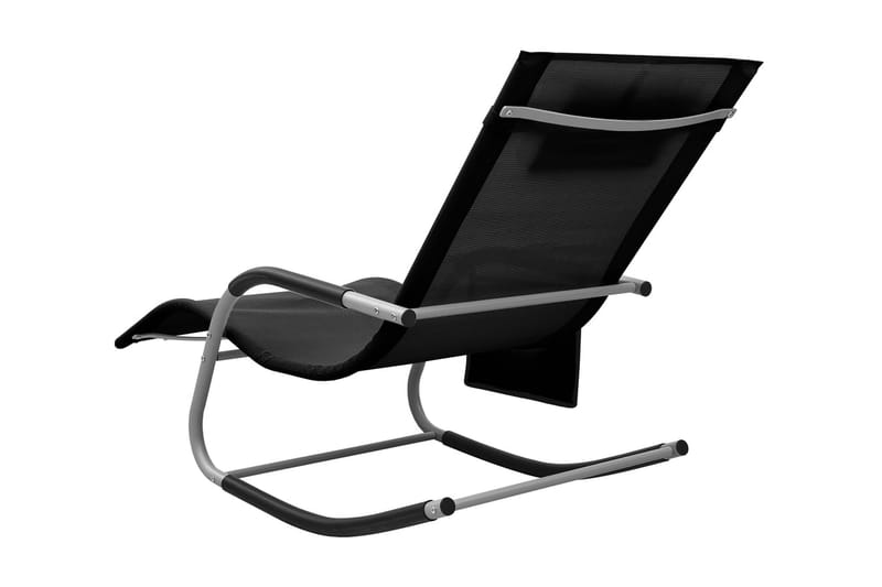Solstol textilen svart och grå - Svart - Solstol