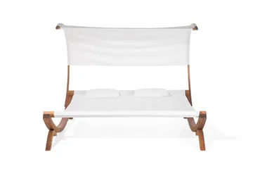 Teramo Solsäng 205|225 cm - Vit - Utemöbler - Utestolar & fåtöljer - Solsängar & solvagnar