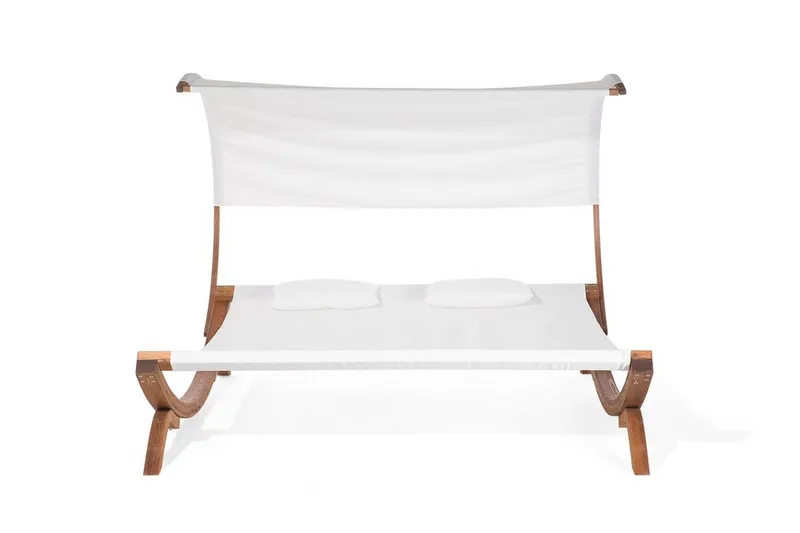 Teramo Solsäng 205|225 cm - Vit - Utemöbler - Utestolar & fåtöljer - Solsängar & solvagnar