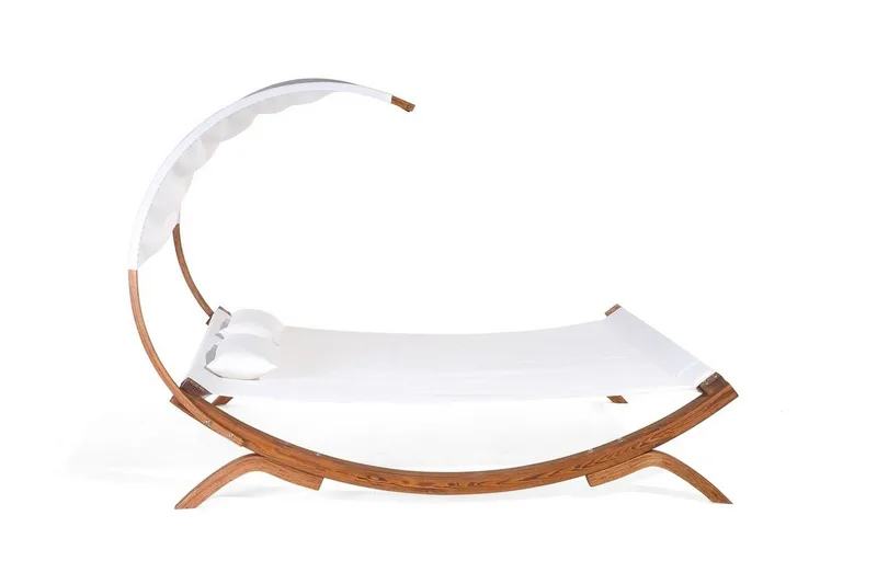 Teramo Solsäng 205|225 cm - Vit - Utemöbler - Utestolar & fåtöljer - Solsängar & solvagnar