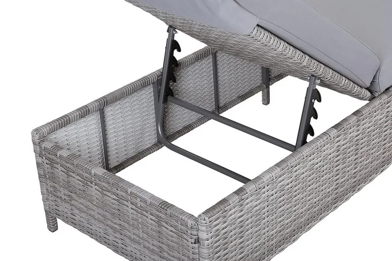 Turin Ii Solsäng 65|201 cm - Grå - Utemöbler - Utestolar & fåtöljer - Solsängar & solvagnar