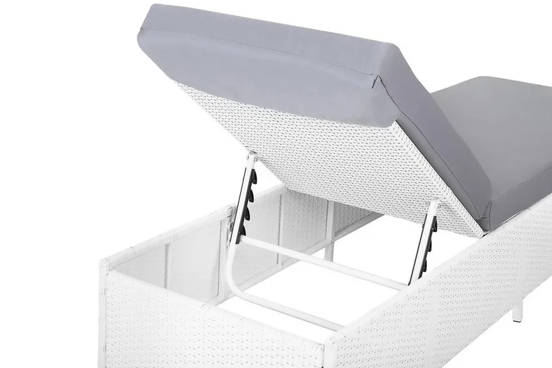 Turin Ii Solsäng 65|201 cm - Vit - Utemöbler - Utestolar & fåtöljer - Solsängar & solvagnar