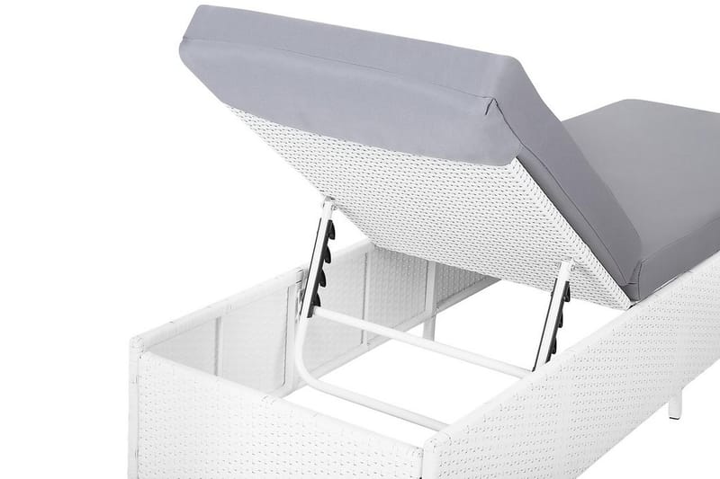 Turin Ii Solsäng 65|201 cm - Vit - Utemöbler - Utestolar & fåtöljer - Solsängar & solvagnar