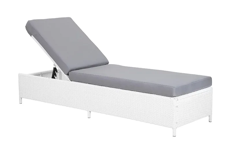 Turin Ii Solsäng 65|201 cm - Vit - Utemöbler - Utestolar & fåtöljer - Solsängar & solvagnar