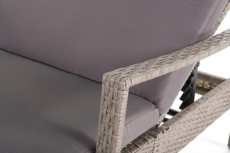 Vasto Solsäng 60,5|192 cm - Grå/brun - Utemöbler - Utestolar & fåtöljer - Solsängar & solvagnar