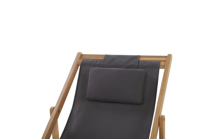 Solstol 2 ersättningstyger Avellino - Grå, ljust trä, flerfärgad - Utemöbler - Utestolar & fåtöljer - Solstol