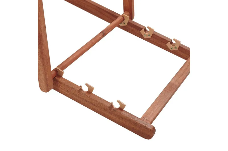 Solstol 2 ersättningstyger Avellino - Vit, mörkt trä, flerfärgad - Utemöbler - Utestolar & fåtöljer - Solstol