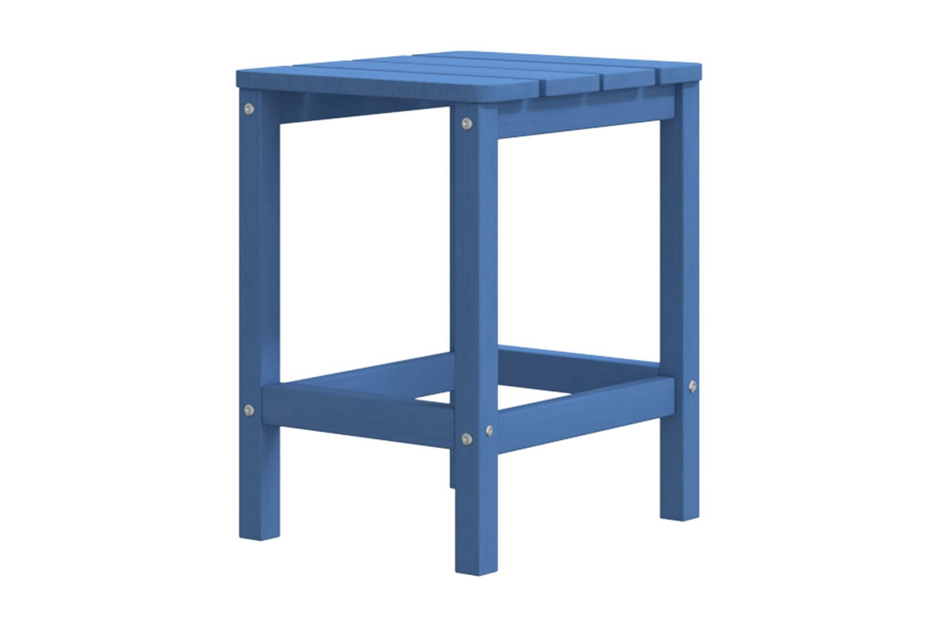 Adirondack bord aquablå 38x38x46 cm HDPE – Blå