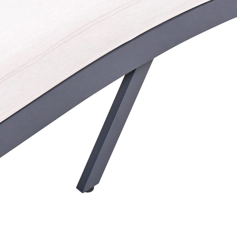 Solstol Amelia - Beige, svart - Utemöbler - Utestolar & fåtöljer - Solstol