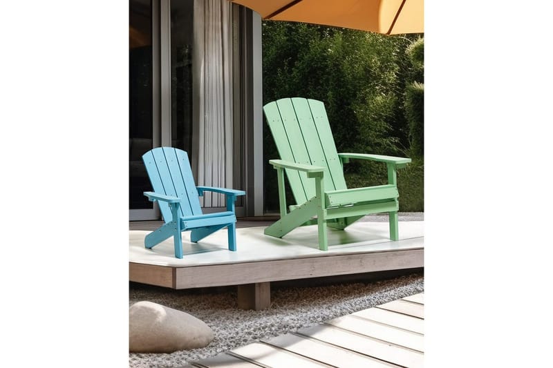 Barnstol Adirondack - Blå - Utemöbler - Utestolar & fåtöljer - Solstol - Däckstol