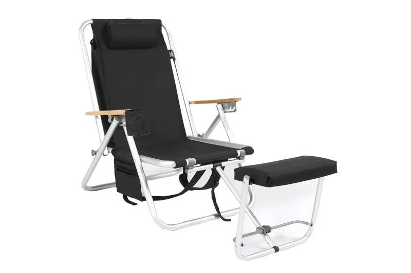 Brassestol & campingstol Fritab Friluftsstol Fritab ROXY med kylbag/mobilficka Svart