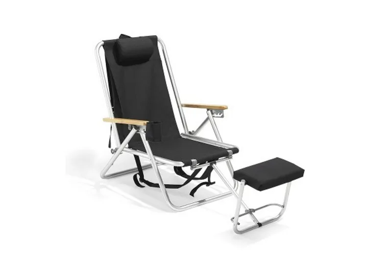 Brassestol & campingstol Fritab Friluftsstol Fritab ROXY original Svart - Utemöbler - Utestolar & fåtöljer - Solstol - Strandstol