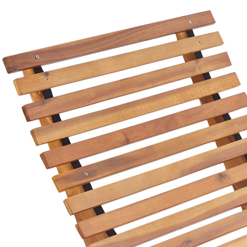 Solstol Brescia Premium - Ljus trä, Ljusgrå - Utemöbler - Utestolar & fåtöljer - Solstol