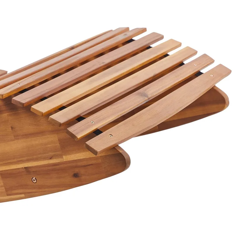 Solstol Brescia Premium - Ljus trä, Ljusgrå - Utemöbler - Utestolar & fåtöljer - Solstol