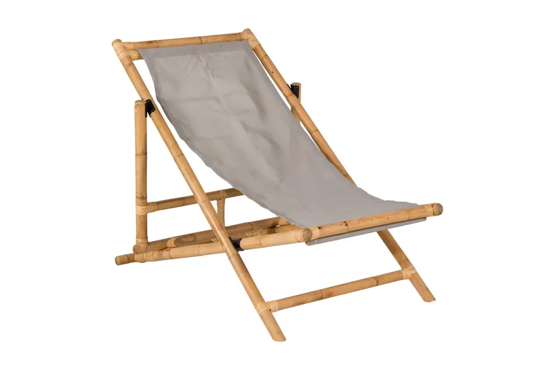 Cane Loungestol med Dyna, Trä/natur