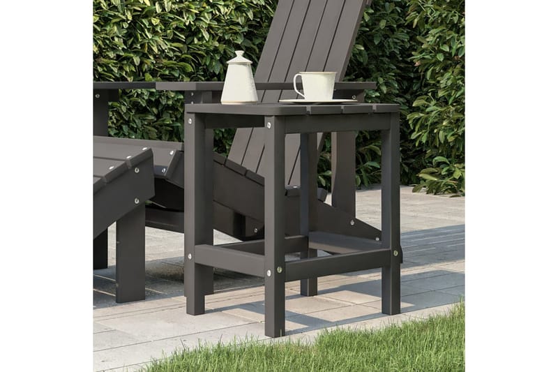Adirondack bord antracit 38x38x46 cm HDPE - Antracit - Utemöbler - Utestolar & fåtöljer - Solstol - Däckstol