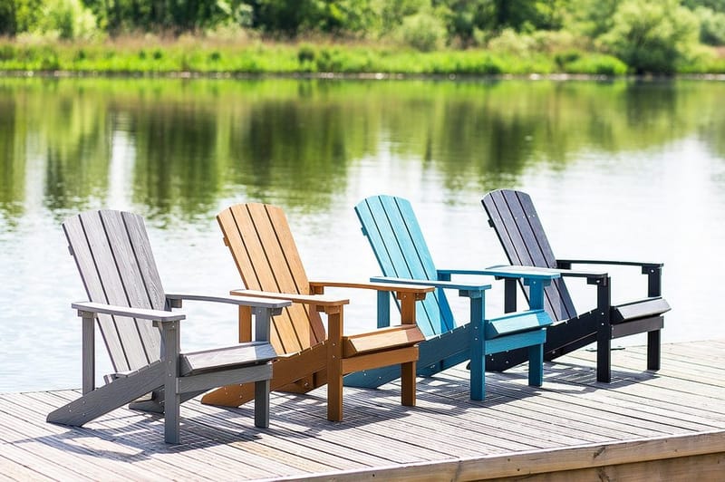 Adirondack Däckstol 88|75|88 cm - Ljusblå - Utemöbler - Utestolar & fåtöljer - Solstol - Däckstol