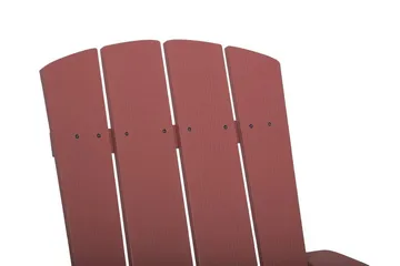 Adirondack Däckstol 88|75|88 cm - Röd - Utemöbler - Utestolar & fåtöljer - Solstol - Däckstol