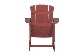 Adirondack Däckstol 88|75|88 cm - Röd - Utemöbler - Utestolar & fåtöljer - Solstol - Däckstol