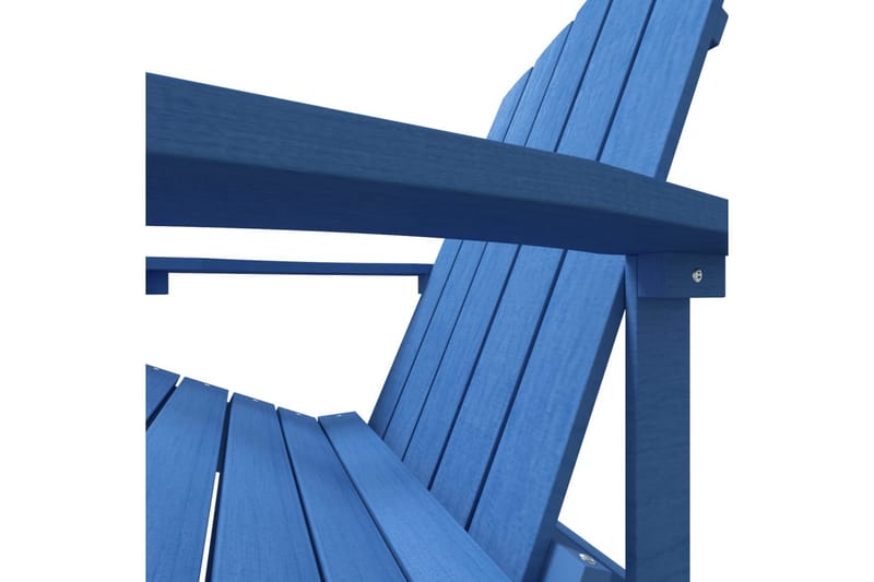 Adirondackstol HDPE aquablå - Blå - Däckstol