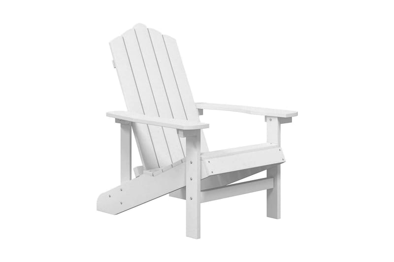 Adirondackstol HDPE vit - Vit - Utemöbler - Utestolar & fåtöljer - Solstol - Däckstol